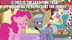 Size: 888x499 | Tagged: safe, edit, edited screencap, screencap, limestone pie, pinkie pie, earth pony, pony, g4, my little pony best gift ever, duo, female, mare, sisters