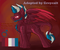 Size: 2500x2083 | Tagged: safe, artist:fkk, oc, oc only, hybrid, pegasus, pony, adopted, beard, colored sketch, facial hair, high res, male, sketch, solo, stallion, wings