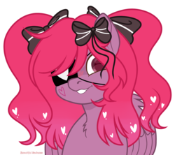Size: 3600x3200 | Tagged: safe, artist:poppyglowest, oc, oc only, oc:herrena heart, pegasus, pony, base used, eyepatch, female, high res, mare, simple background, solo, transparent background