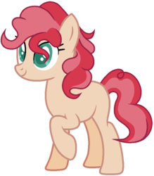 Size: 721x822 | Tagged: safe, artist:otakuchicky1, oc, oc only, earth pony, pony, female, mare, offspring, parent:flim, parent:pinkie pie, parents:flimpie, simple background, solo, transparent background