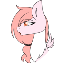 Size: 984x815 | Tagged: safe, artist:okimichan, oc, oc only, pegasus, pony, bust, female, mare, portrait, simple background, solo, transparent background