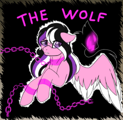 Size: 1905x1870 | Tagged: safe, artist:artsingermlp, oc, oc only, pony, album cover, music video reference, siamés, solo, song reference, the wolf