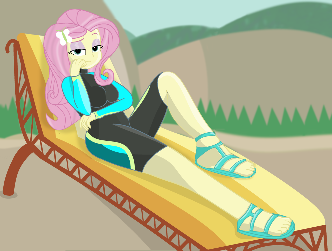 safe, alternate version, artist:grapefruitface1, fluttershy, equestria girl...