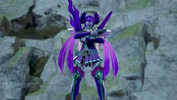 Size: 1200x675 | Tagged: safe, artist:alphamonouryuuken, twilight sparkle, human, g4, 3d, clothes, corrupted, female, high heels, humanized, longsword, malfested, midnight sparkle, pistol sword, pony coloring, pose, shoes, skirt, solo, soul calibur, soul calibur vi, sword, video game, weapon, winged humanization, wings