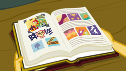 Size: 1920x1080 | Tagged: safe, screencap, snails, snips, sunset shimmer, equestria girls, equestria girls specials, g4, my little pony equestria girls: better together, my little pony equestria girls: forgotten friendship, book, yearbook
