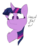 Size: 783x1039 | Tagged: safe, artist:fflaminlo, twilight sparkle, pony, g4, abuse, bust, faic, female, mare, op is a duck, op is trying to start shit, simple background, solo, text, transparent background, twilybuse, worst pony