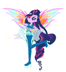 Size: 632x692 | Tagged: safe, artist:lalobatchika, artist:pupkinbases, twilight sparkle, alicorn, fairy, equestria girls, g4, alternate hairstyle, barely eqg related, base used, bloom (winx club), bloomix, clothes, crossover, fairy wings, female, hairstyle, high heels, rainbow s.r.l, shoes, solo, twilight sparkle (alicorn), winged humanization, wings, winx, winx club, winxified
