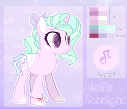 Size: 3355x2860 | Tagged: safe, artist:at--ease, oc, oc only, oc:nellie starlight, pony, unicorn, female, high res, mare, reference sheet, solo