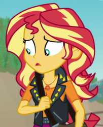 Size: 769x946 | Tagged: safe, screencap, sunset shimmer, equestria girls, equestria girls specials, g4, my little pony equestria girls: better together, my little pony equestria girls: forgotten friendship, cropped, female, geode of empathy, magical geodes, solo