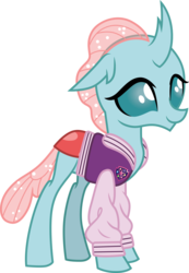 Size: 3000x4328 | Tagged: safe, artist:cloudy glow, ocellus, changedling, changeling, g4, clothes, cute, diaocelles, female, jacket, solo, varsity jacket