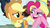 Size: 1280x720 | Tagged: safe, screencap, applejack, pinkie pie, g4, my little pony best gift ever, clothes, out of context, scarf, snow, winter outfit