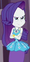 Size: 435x876 | Tagged: safe, screencap, rarity, equestria girls, equestria girls specials, g4, my little pony equestria girls: better together, my little pony equestria girls: forgotten friendship, confident, cropped, female, geode of shielding, magical geodes, rarity peplum dress, solo