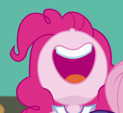 Size: 454x419 | Tagged: safe, screencap, pinkie pie, equestria girls, equestria girls specials, g4, my little pony equestria girls: better together, my little pony equestria girls: forgotten friendship, cropped, nose in the air, volumetric mouth