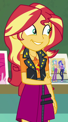 Size: 525x931 | Tagged: safe, screencap, princess celestia, princess luna, principal celestia, sunset shimmer, vice principal luna, equestria girls, equestria girls specials, g4, my little pony equestria girls: better together, my little pony equestria girls: forgotten friendship, cropped, cute, faic, geode of empathy, magical geodes, shimmerbetes, smiling