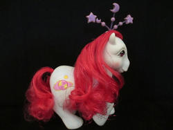 Size: 800x600 | Tagged: safe, artist:customsbypandabear, mistyglow, g1, customized toy, fairy brights, fancy swirl ponies, irl, photo, toy