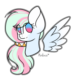 Size: 1024x1054 | Tagged: safe, artist:mintoria, oc, oc only, pegasus, pony, bust, female, mare, portrait, simple background, solo, transparent background