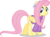 Size: 5000x3650 | Tagged: safe, artist:luckreza8, fluttershy, pegasus, pony, g4, my little pony best gift ever, .svg available, bottomless, clothes, cute, earmuffs, female, fluttershy's purple sweater, mare, partial nudity, shyabetes, simple background, smiling, solo, sweater, sweatershy, transparent background, turtleneck, vector, winter outfit