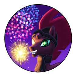 Size: 1477x1465 | Tagged: safe, artist:stewart501st, fizzlepop berrytwist, tempest shadow, g4, fireworks