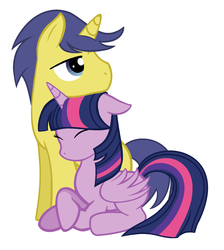 Size: 1809x2016 | Tagged: safe, artist:neighsay, comet tail, twilight sparkle, alicorn, pony, g4, female, male, ship:cometlight, shipping, simple background, straight, twilight sparkle (alicorn), white background