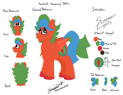 Size: 12370x9506 | Tagged: safe, artist:summerium, oc, oc only, oc:summer lights, pegasus, pony, absurd resolution, cutie mark, glasses, male, reference sheet, unshorn fetlocks