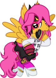 Size: 741x1036 | Tagged: safe, artist:lightningbolt, derpibooru exclusive, pegasus, pony, g4, .svg available, alex gaskarth, all time low, bracelet, cheek fluff, clothes, crossdressing, ear fluff, eyeshadow, fake tail, fingerless gloves, flying, gloves, high heels, hoof fluff, hoof on hip, jewelry, lidded eyes, lipstick, looking at you, makeup, male, mary janes, necklace, open mouth, ponified, shirt, shoes, show accurate, simple background, skirt, socks, solo, spread wings, stallion, stockings, svg, tattoo, thigh highs, transparent background, vector, wig, wing fluff, wings