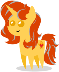 Size: 514x620 | Tagged: safe, artist:souleevee99, oc, oc only, oc:cinderheart, pony, unicorn, female, mare, pointy ponies, simple background, smiling, solo, transparent background