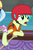 Size: 480x720 | Tagged: safe, screencap, sandbar, silverstream, yona, earth pony, pony, g4, my little pony: friendship is magic, non-compete clause, cropped, helmet, lifejacket, male, offscreen character, teenager