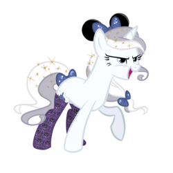 Size: 1200x1200 | Tagged: safe, artist:herfaithfulstudent, oc, oc only, oc:day dreamer, pony, unicorn, base used, bow, clothes, hair bow, horn, mickey ears, socks, solo, sparkles, tail, tail bow, the haunted mansion, vector