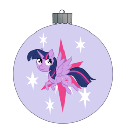 Size: 1181x1181 | Tagged: safe, artist:dyonys, twilight sparkle, alicorn, pony, g4, chibi, christmas ornament, decoration, simple background, transparent background, twilight sparkle (alicorn)