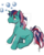 Size: 400x500 | Tagged: safe, artist:kudamono-yukiblue, fizzy, pony, unicorn, g1, bow, bubble, deviantart watermark, female, obtrusive watermark, simple background, solo, tail bow, transparent background, watermark