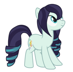 Size: 3425x3369 | Tagged: safe, artist:seaswirls, coloratura, earth pony, pony, g4, alternate hairstyle, female, high res, rara, simple background, solo, transparent background