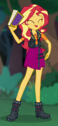 Size: 310x666 | Tagged: safe, screencap, sunset shimmer, equestria girls, equestria girls series, forgotten friendship, g4, cropped, female, geode of empathy, magical geodes, solo