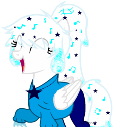 Size: 615x674 | Tagged: safe, artist:xylenneisnotamazing, oc, oc only, pegasus, pony, clothes, eyes closed, female, happy, mare, pants, shirt, simple background, solo, transparent background