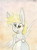 Size: 696x939 | Tagged: safe, artist:slightlyshade, derpy hooves, pony, g4, beach ball, bikini, bikini top, clothes, female, solo, swimsuit, tongue out, traditional art