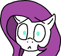 Size: 558x511 | Tagged: safe, artist:paintanon, oc, oc only, oc:whitedusk, pony, bust, scared, solo