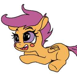 Size: 683x652 | Tagged: safe, artist:paintanon, scootaloo, pony, g4, cute, female, solo