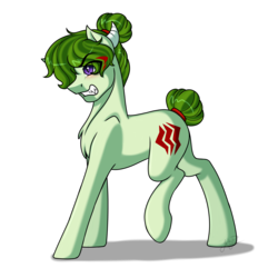 Size: 3200x3200 | Tagged: safe, artist:jack-pie, oc, oc only, pony, chest fluff, commission, female, gritted teeth, high res, mare, simple background, solo, transparent background