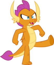 Size: 3000x3609 | Tagged: safe, artist:cloudy glow, smolder, dragon, g4, molt down, .ai available, dragoness, female, high res, kicking, simple background, solo, transparent background, vector