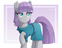 Size: 1024x792 | Tagged: safe, artist:gehn94, maud pie, earth pony, pony, g4, clothes, female, mare, simple background, solo