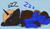 Size: 1634x943 | Tagged: safe, artist:marsminer, oc, oc only, oc:tav, pegasus, pony, unicorn, blue background, duo, female, male, mare, open mouth, simple background, sleeping, stallion, zzz