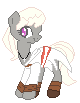 Size: 80x103 | Tagged: safe, artist:blissprism, oc, oc only, oc:nobillis, earth pony, pony, animated, cross necklace, gif, pixel art, simple background, solo, transparent background