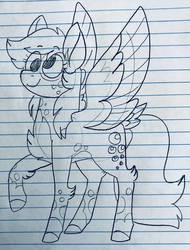 Size: 1024x1345 | Tagged: safe, artist:sandwichbuns, derpy hooves, pony, g4, female, monochrome, solo, traditional art