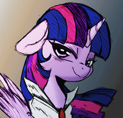 Size: 1056x1014 | Tagged: safe, artist:tre, color edit, edit, twilight sparkle, alicorn, pony, g4, bedroom eyes, colored, cute, female, looking at you, mare, outfit, simple background, sketch, solo, twilight sparkle (alicorn), wip