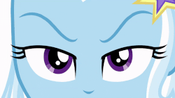 Size: 800x450 | Tagged: safe, screencap, trixie, equestria girls, equestria girls specials, g4, my little pony equestria girls: better together, my little pony equestria girls: forgotten friendship, animated, close-up, eye, eyes, female, gif, solo
