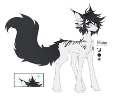 Size: 2073x1635 | Tagged: safe, artist:monogy, oc, oc only, oc:mono, cat pony, original species, pony, female, reference sheet, simple background, solo, transparent background