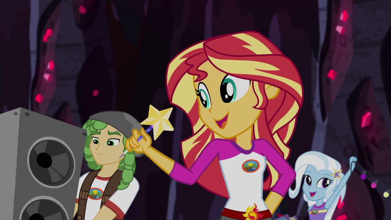 1883473 Safe Screencap Sandalwood Sunset Shimmer Trixie