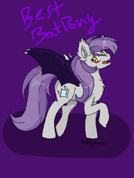 Size: 300x400 | Tagged: safe, artist:dreamy990, oc, oc only, oc:night dream, bat pony, pony, female, mare, solo