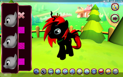Size: 1280x800 | Tagged: safe, artist:makarosc, oc, oc:dark ember, alicorn, pony, 3d, alicorn oc, black and red, crossover, male, red and black oc