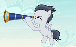 Size: 875x540 | Tagged: safe, screencap, rumble, pegasus, pony, g4, marks and recreation, blank flank, blank flanks forever, colt, cropped, hooves, male, wings