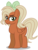 Size: 664x874 | Tagged: safe, artist:skittleartmlp, oc, oc only, oc:big brown apple, pony, female, hairband, mare, offspring, parent:big macintosh, parent:fluttershy, parents:fluttermac, simple background, solo, transparent background